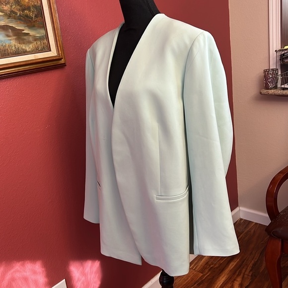 NEW Lafayette 148 New York Luther Open Front Blazer in Chablis Size 18 - Picture 5 of 10